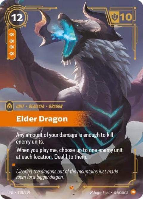 Elder Dragon (118)| Riftbound Card – Spellbound Games Elder Dragon (118)| Riftbound Card – Spellbound Games