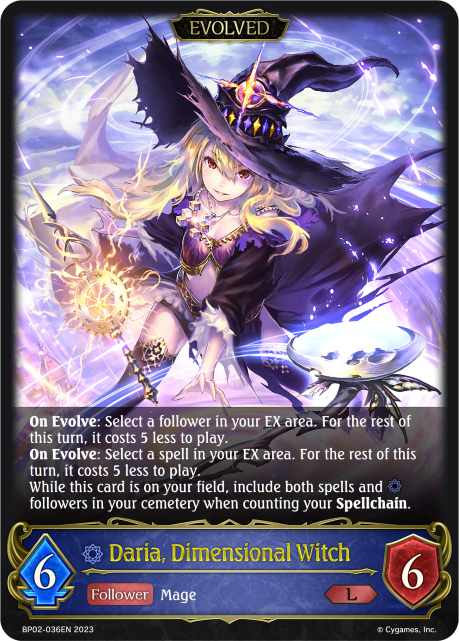 Daria, Dimensional Witch (Evolved)