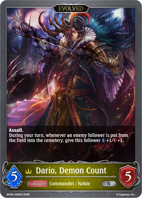 Dario, Demon Count (Evolved)