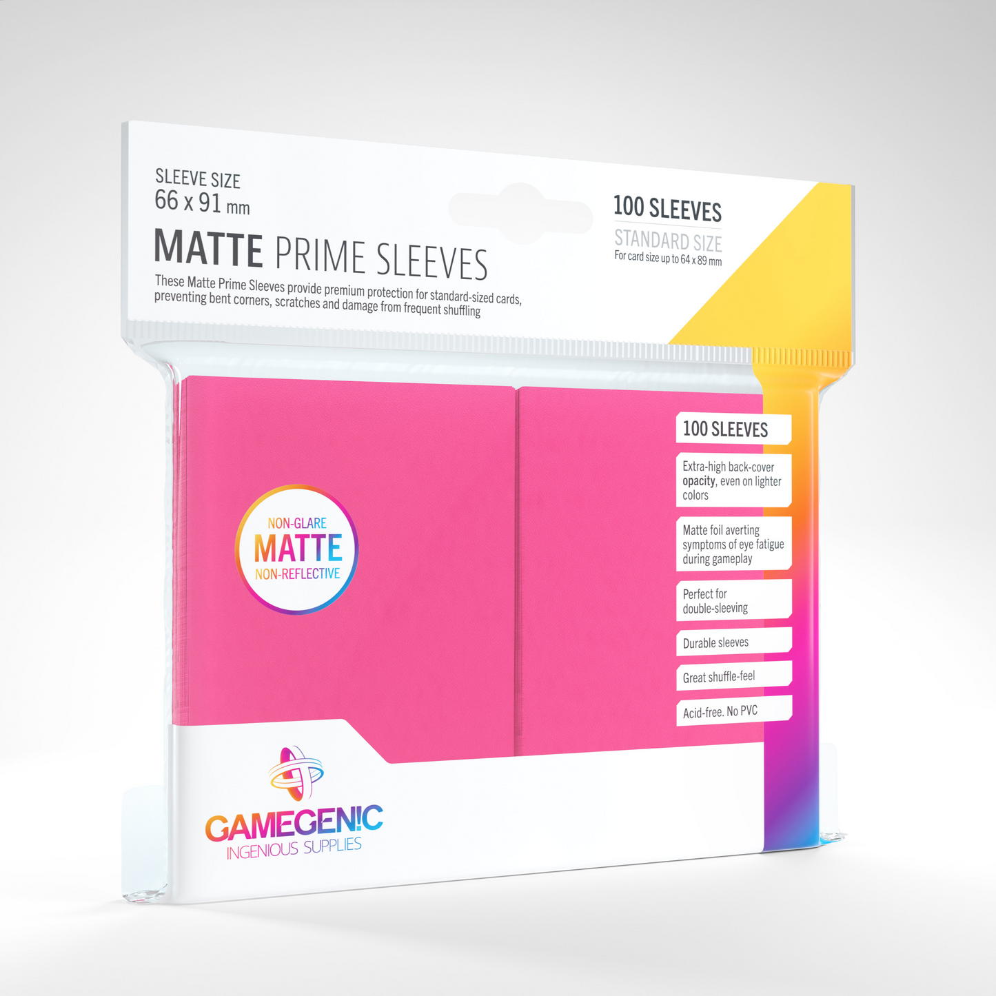 Gamegenic Matte Prime Sleeves - 100 ct.