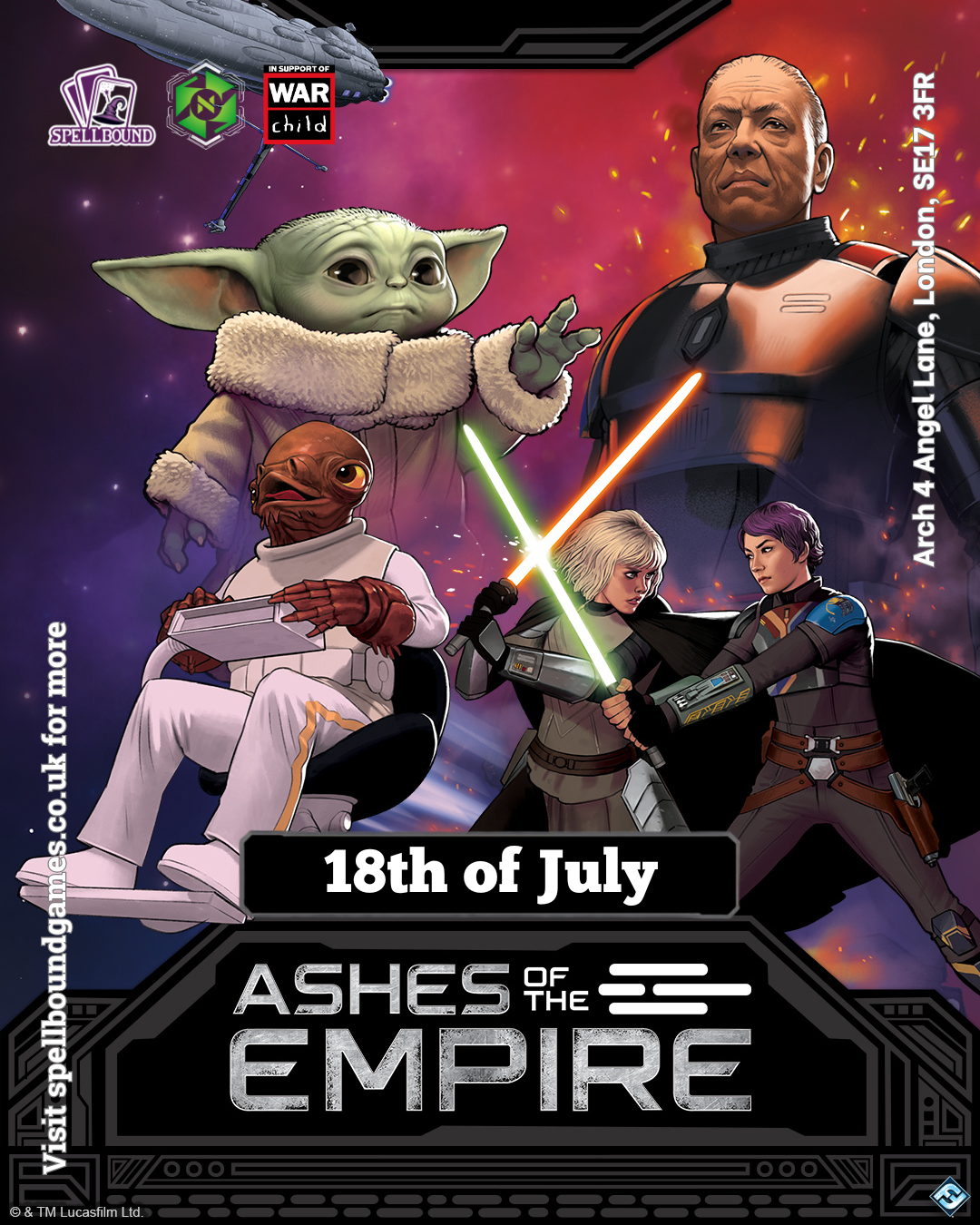 Star Wars: Unlimited - Ashes of the Empire Launch Event - War Child UK Fundraiser - 18/07
