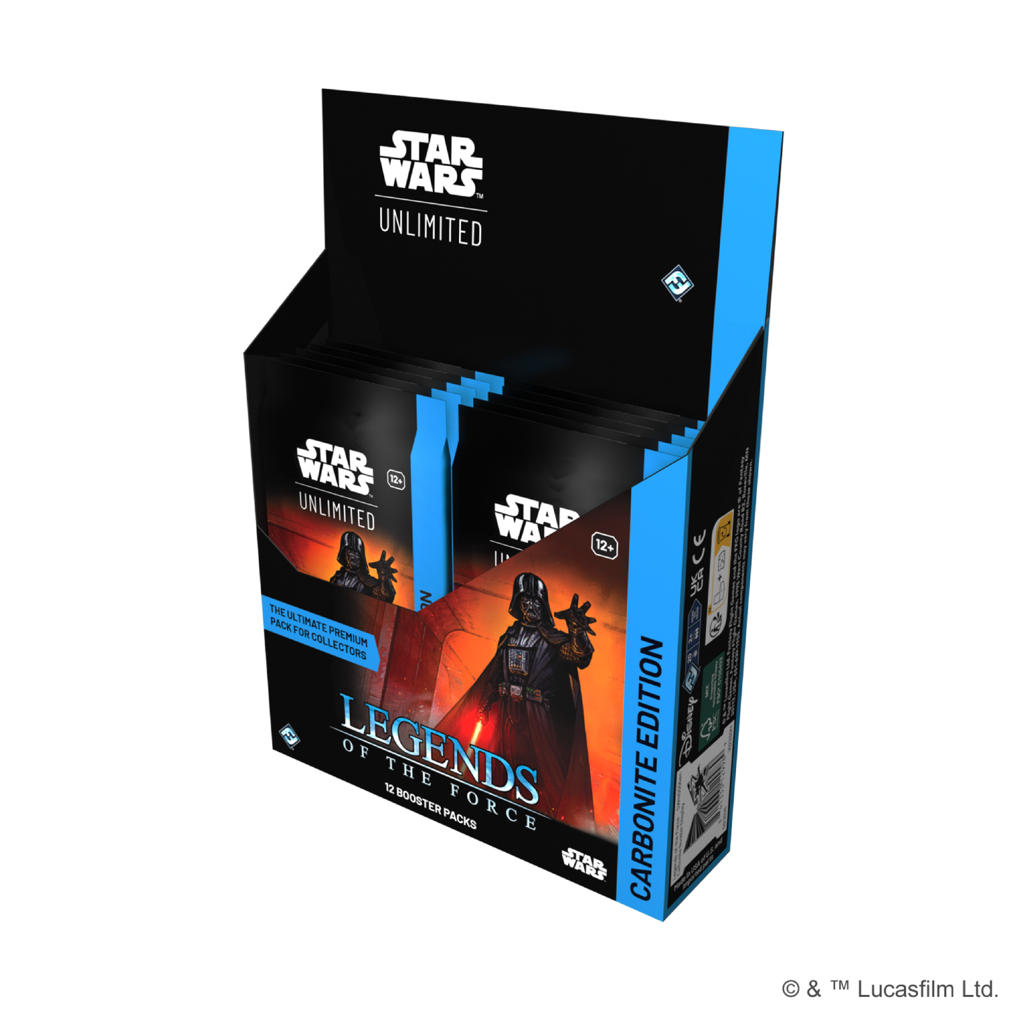 Star Wars: Unlimited - Legends of the Force Carbonite Edition Booster Display