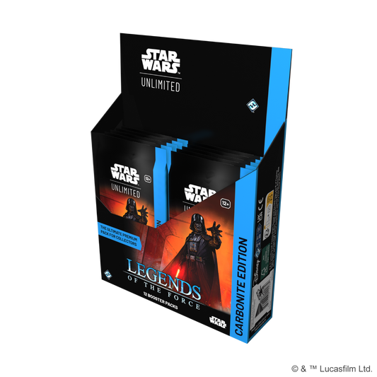 Star Wars: Unlimited - Legends of the Force Carbonite Edition Booster Display