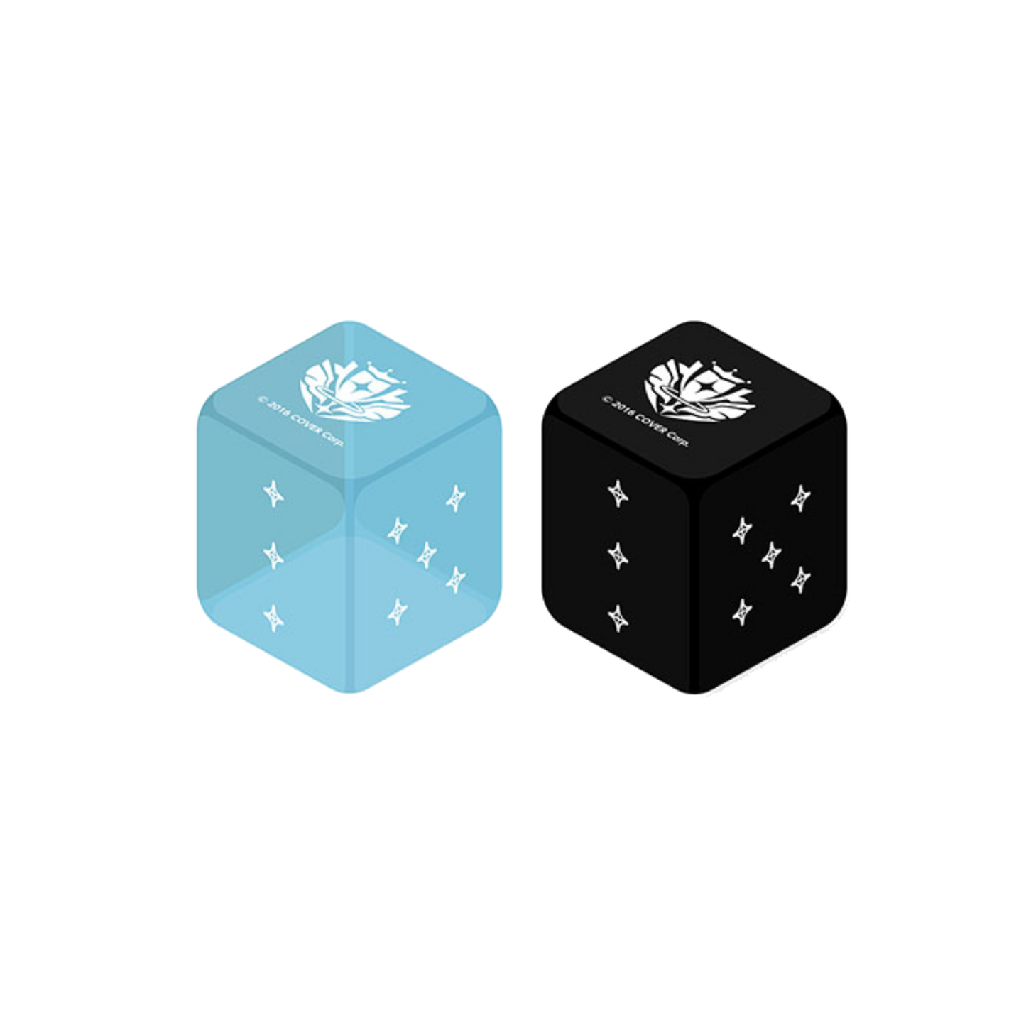 hololive: Light Blue & Black Dice 2pc Set