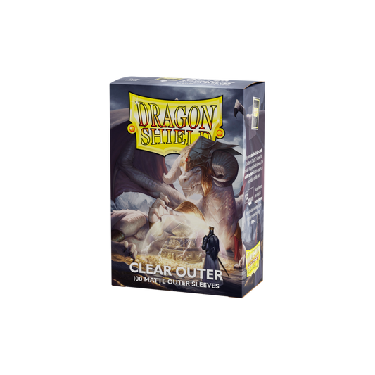 Dragon Shield Outer Sleeves – Matte Clear (100 Sleeves)