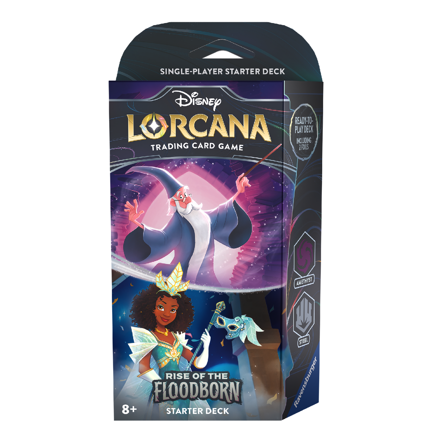 Disney Lorcana TCG: Rise of the Floodborn - Might & Magic Starter Deck (Amethyst/Steel )