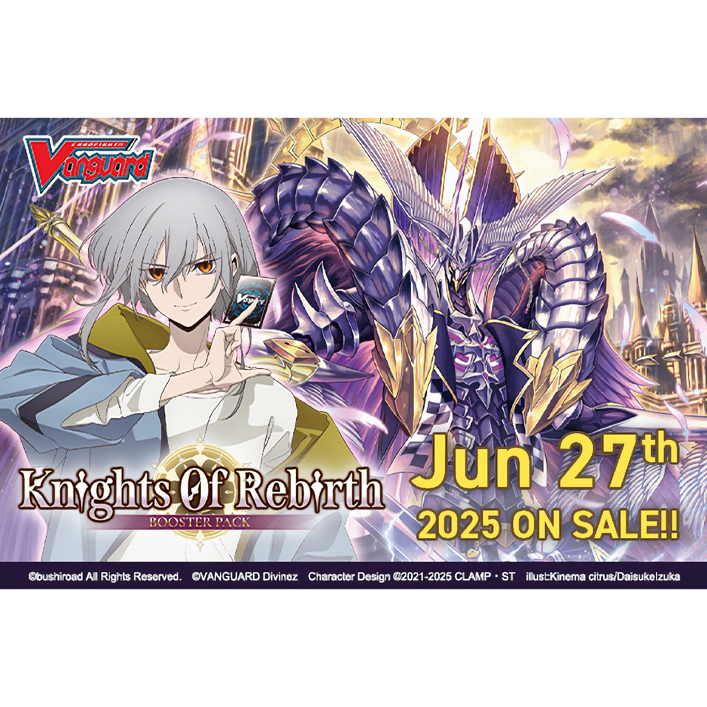 Cardfight!! Vanguard Booster Pack 08: Knights of Rebirth Booster Box Display