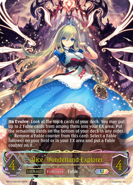 Alice, Wonderland Explorer (Evolved) - U