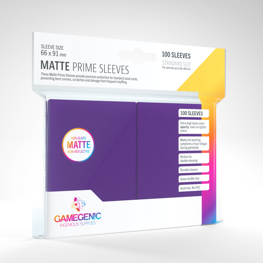 Gamegenic Matte Prime Sleeves Purple