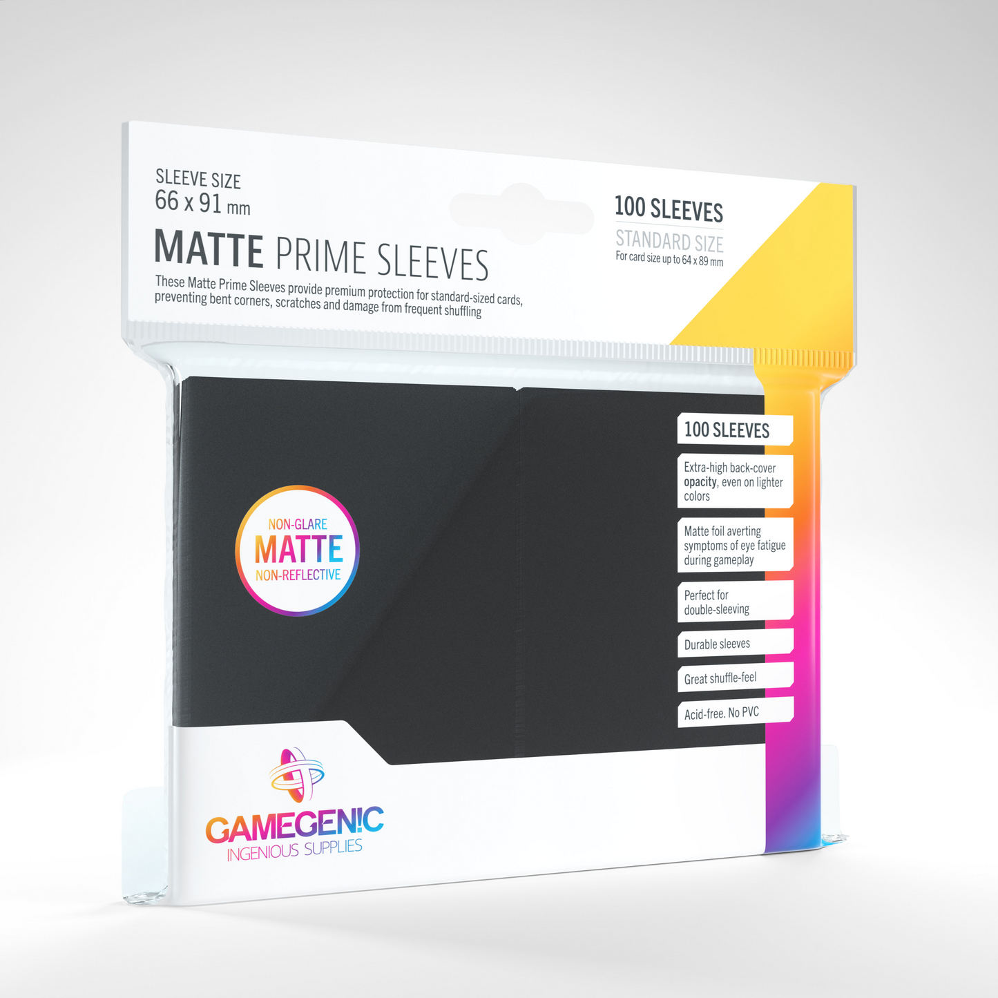 Gamegenic Matte Prime Sleeves - 100 ct.