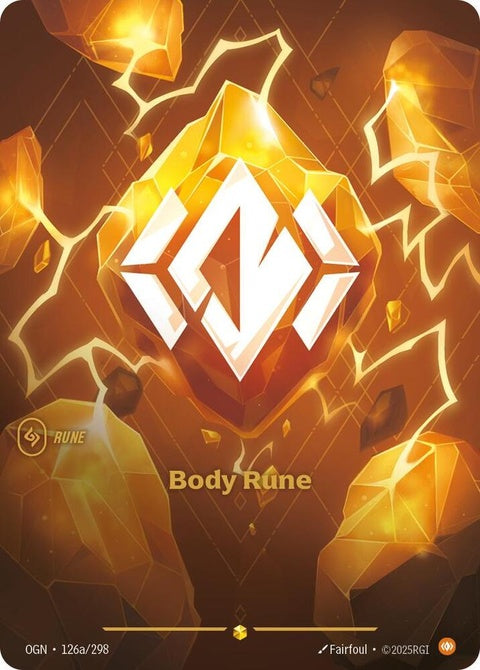 Body Rune (Alternate Art) (126a)| Riftbound Card – Spellbound Games