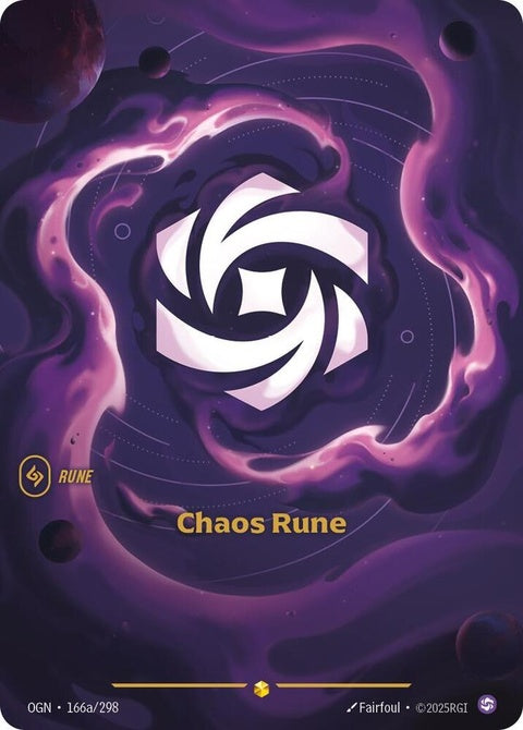Chaos Rune (Alternate Art) (166a)| Riftbound Card – Spellbound Games