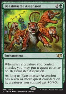 Beastmaster Ascension⁣ - Commander 2014⁣ (Rare)⁣ [186]