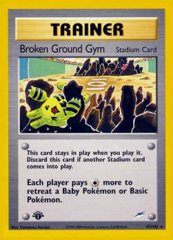Broken Ground Gym - Neo Destiny (Rare) [NDE-92]