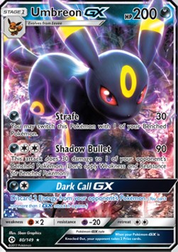 Umbreon GX⁣ - Sun & Moon⁣ (Ultra Rare)⁣ [80]