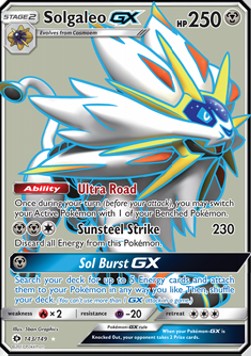Solgaleo GX⁣ - Sun & Moon⁣ (Ultra Rare)⁣ [143]