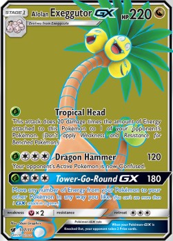 Alolan Exeggutor GX⁣ - Crimson Invasion⁣ (Ultra Rare)⁣ [107]