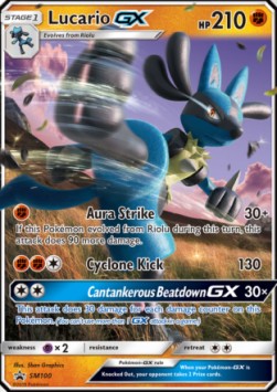 Lucario GX⁣ - SM Black Star Promos⁣ (Promo)⁣ [100]