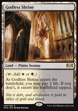 Godless Shrine⁣ - Ravnica Allegiance⁣ (Rare)⁣ [248]