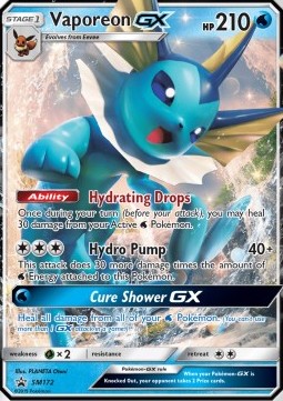 Vaporeon GX - SM Black Star Promos (Promo) [SM-172]