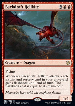 Backdraft Hellkite⁣ - Commander 2019⁣ (Rare)⁣ [23]