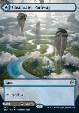 Clearwater Pathway // Murkwater Pathway⁣ - Zendikar Rising: Extras⁣ (Rare)⁣ [286]