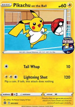 Pikachu on the Ball⁣ - Futsal Promos⁣ (Promo)⁣ [001]