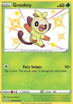 Grookey⁣ - Shining Fates⁣ (Secret Rare)⁣ [SV4]