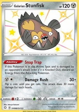 Galarian Stunfisk⁣ - Shining Fates⁣ (Secret Rare)⁣ [SV88]
