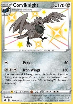 Corviknight⁣ - Shining Fates⁣ (Secret Rare)⁣ [SV89]