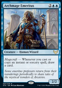Archmage Emeritus⁣ - Strixhaven: School of Mages⁣ (Rare)⁣ [37]
