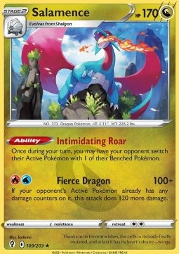 Salamence⁣ - Evolving Skies⁣ (Holo Rare)⁣ [109]