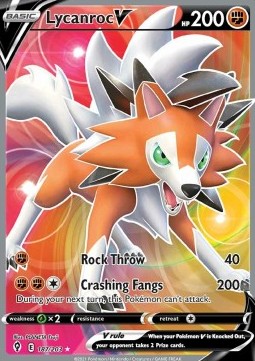 Lycanroc V⁣ - Evolving Skies⁣ (Ultra Rare)⁣ [187]