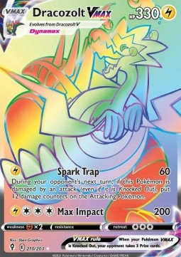 Dracozolt VMAX⁣ - Evolving Skies⁣ (Secret Rare)⁣ [210]