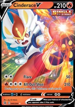 Cinderace V⁣ - Fusion Strike⁣ (Ultra Rare)⁣ [044]