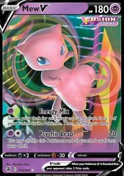 Mew V⁣ - Fusion Strike⁣ (Ultra Rare)⁣ [113]