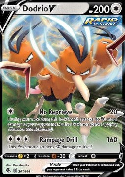 Dodrio V⁣ - Fusion Strike⁣ (Ultra Rare)⁣ [201]