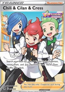 Chili & Cilan & Cress⁣ - Fusion Strike⁣ (Ultra Rare)⁣ [258]
