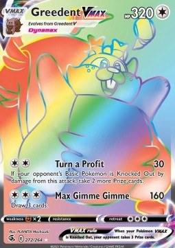 Greedent VMAX⁣ - Fusion Strike⁣ (Secret Rare)⁣ [272]