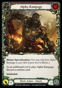 Alpha Rampage (Rainbow Foil)⁣ - Welcome to Rathe - Unlimited⁣ (Majestic)⁣ [WTR006]