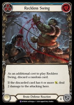 Reckless Swing (Rainbow Foil) - Welcome to Rathe - Unlimited (Super Rare) [WTR-U-WTR008]