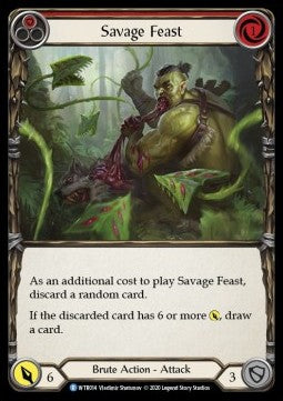 Savage Feast (Red) (Normal)⁣ - Welcome to Rathe - Unlimited⁣ (Rare)⁣ [WTR014]
