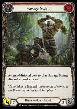 Savage Swing (Red) (Normal)⁣ - Welcome to Rathe - Unlimited⁣ (Common)⁣ [WTR020]