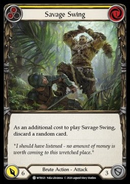 Savage Swing (Yellow) (Normal)⁣ - Welcome to Rathe - Unlimited⁣ (Common)⁣ [WTR021]