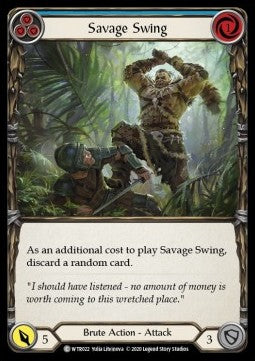 Savage Swing (Blue) (Normal)⁣ - Welcome to Rathe - Unlimited⁣ (Common)⁣ [WTR022]