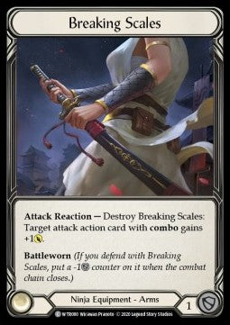 Breaking Scales (Rainbow Foil)⁣ - Welcome to Rathe - Unlimited⁣ (Common)⁣ [WTR080]