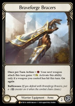 Braveforge Bracers (Rainbow Foil) - Welcome to Rathe - Unlimited (Legendary) [WTR-U-WTR116]