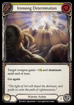 Ironsong Determination (Rainbow Foil)⁣ - Welcome to Rathe - Unlimited⁣ (Super Rare)⁣ [WTR122]