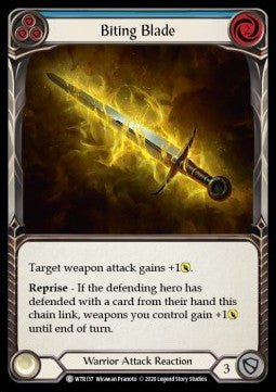 Biting Blade (Blue) (Normal)⁣ - Welcome to Rathe - Unlimited⁣ (Common)⁣ [WTR137]