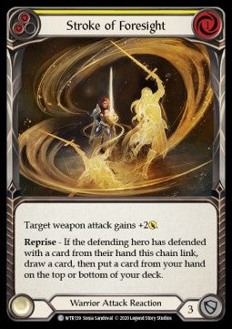 Stroke of Foresight (Yellow) (Normal)⁣ - Welcome to Rathe - Unlimited⁣ (Common)⁣ [WTR139]